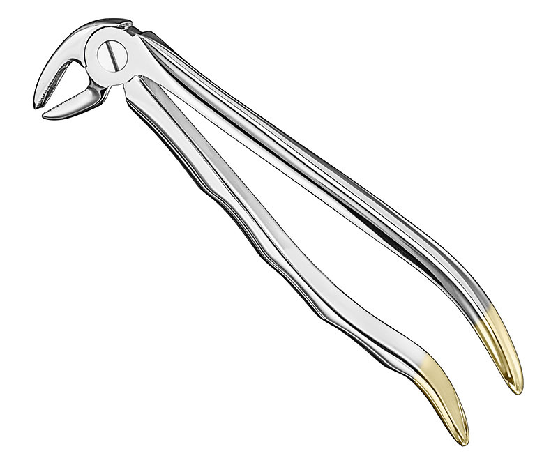 Extracting Forceps Anatomically Shaped Handle Diamantiert